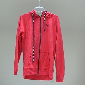 PINK Victoria's secret red zip up hoodie